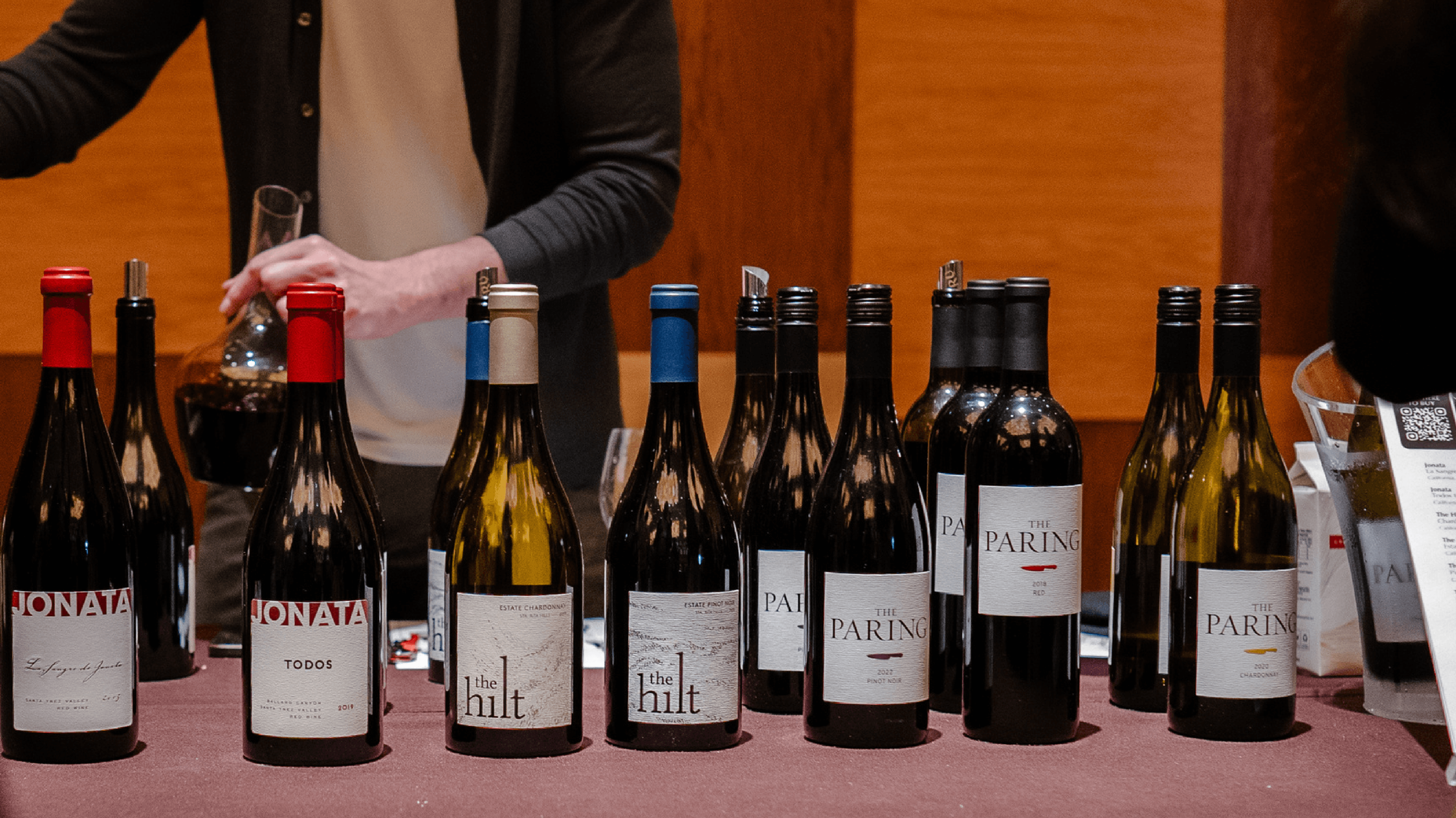 Jonata wine bottles